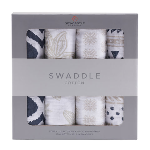 World Wanderer Cotton Muslin Swaddle 4PK