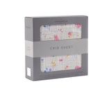Watercolor Flower Cotton Crib Sheet