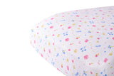 Watercolor Flower Cotton Crib Sheet