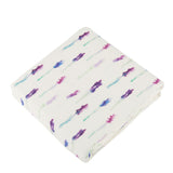 Lavender and White Bamboo Muslin Newcastle Blanket