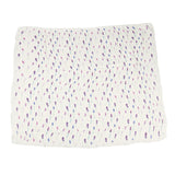 Lavender and White Bamboo Muslin Newcastle Blanket