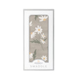 White Daisy Bamboo Swaddle