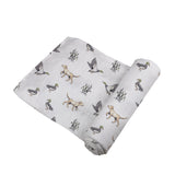 Lab and Ducks Bamboo Swaddle