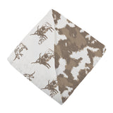 Texas Longhorn and Yellowstone Cowhide Newcastle Blanket