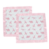 Pink Dinosaurs Bamboo Newcastle Blankie