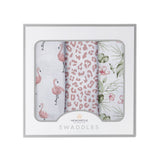Tropical Paradise Bamboo Muslin Swaddle 3PK