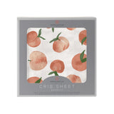 Carnelian Peaches Crib Sheet