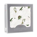 Dino Days Cotton Hooded Towel and Washcloth Set