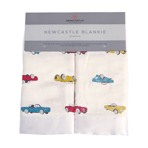 Vintage Muscle Cars Bamboo Muslin Security Baby Blankie