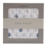 Glacier Branch Cotton Muslin Crib Sheet
