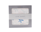 Starfish Cotton Muslin Crib Sheet