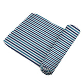 Blue and White Stripe Swaddle